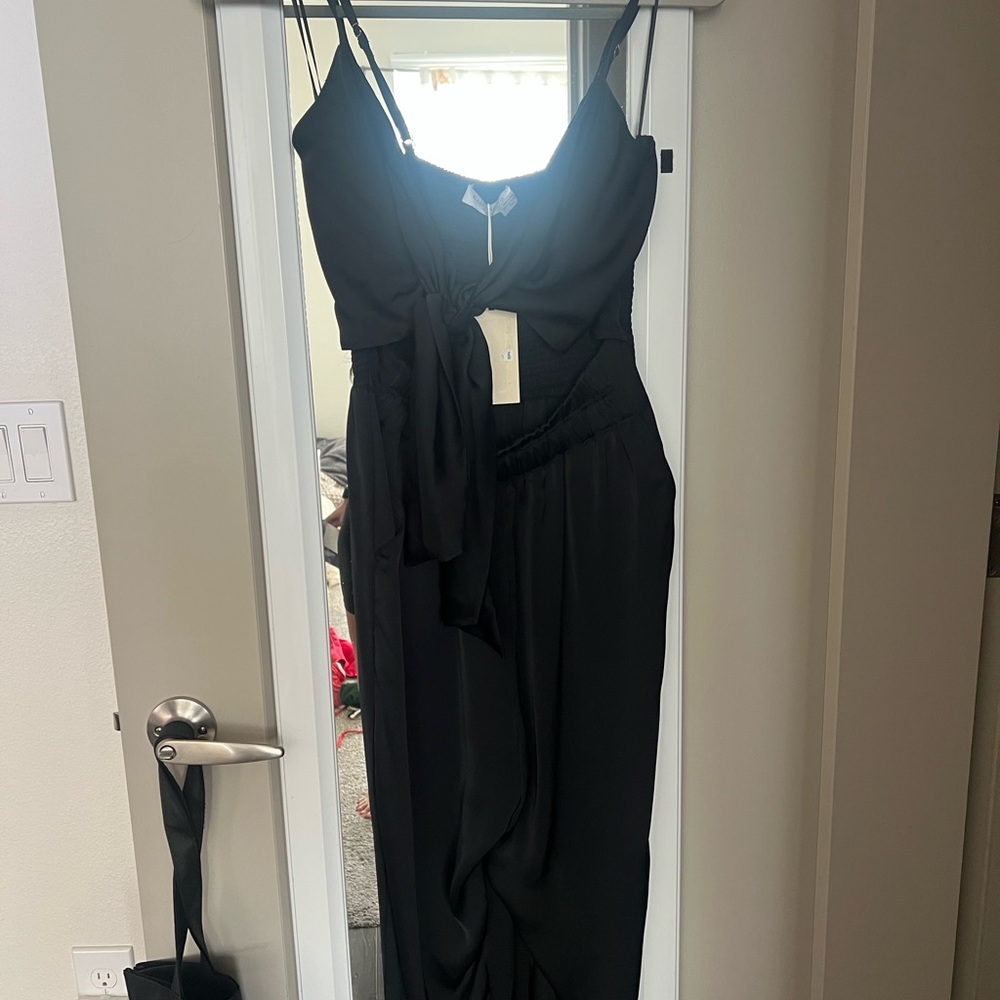 NWT Ramy Brook Brit Front Tie Cutout Jumpsuit XS - Picture 14 of 14